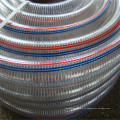 China fabrica la manguera de la succión reforzada del alambre de acero espiral del PVC de la categoría alimenticia de 6 pulgadas